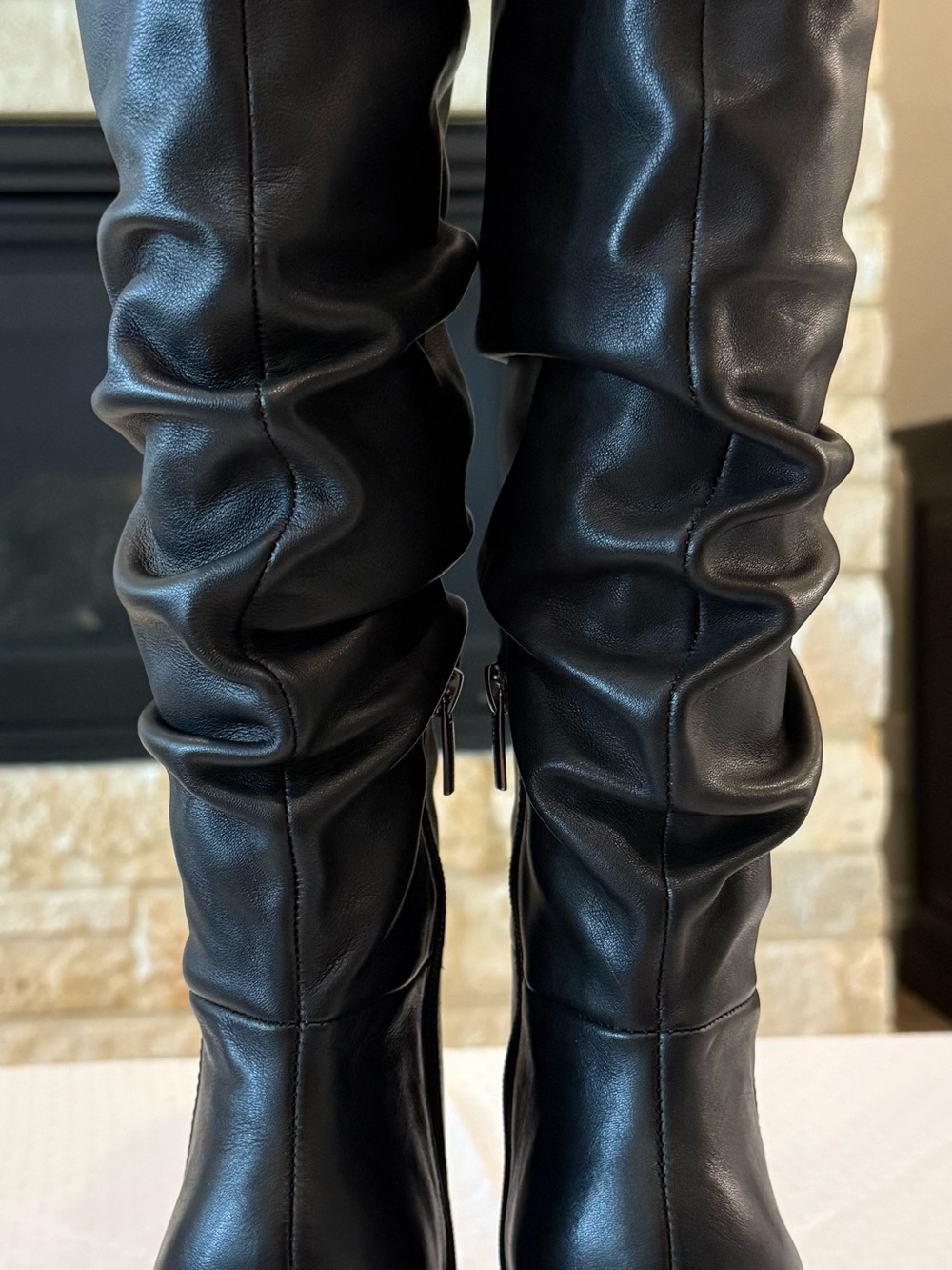 Vince Camuto BNIB Black Knee-High Heeled Boots - Women - Picture 3 of 5